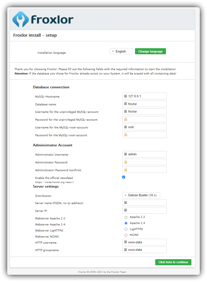 Froxlor Sunucu Yönetim Paneli Nasıl Kurulur? 6 froxlor