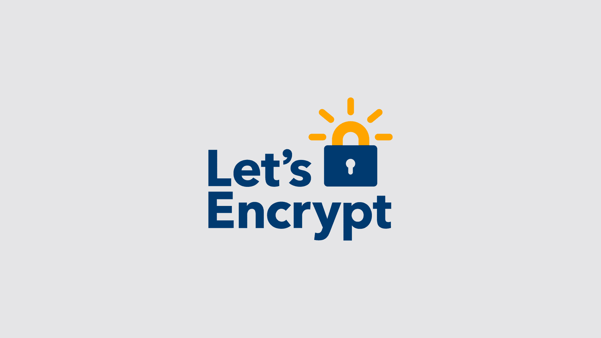 yüksek çözünürlüklü lets encrypt logosu