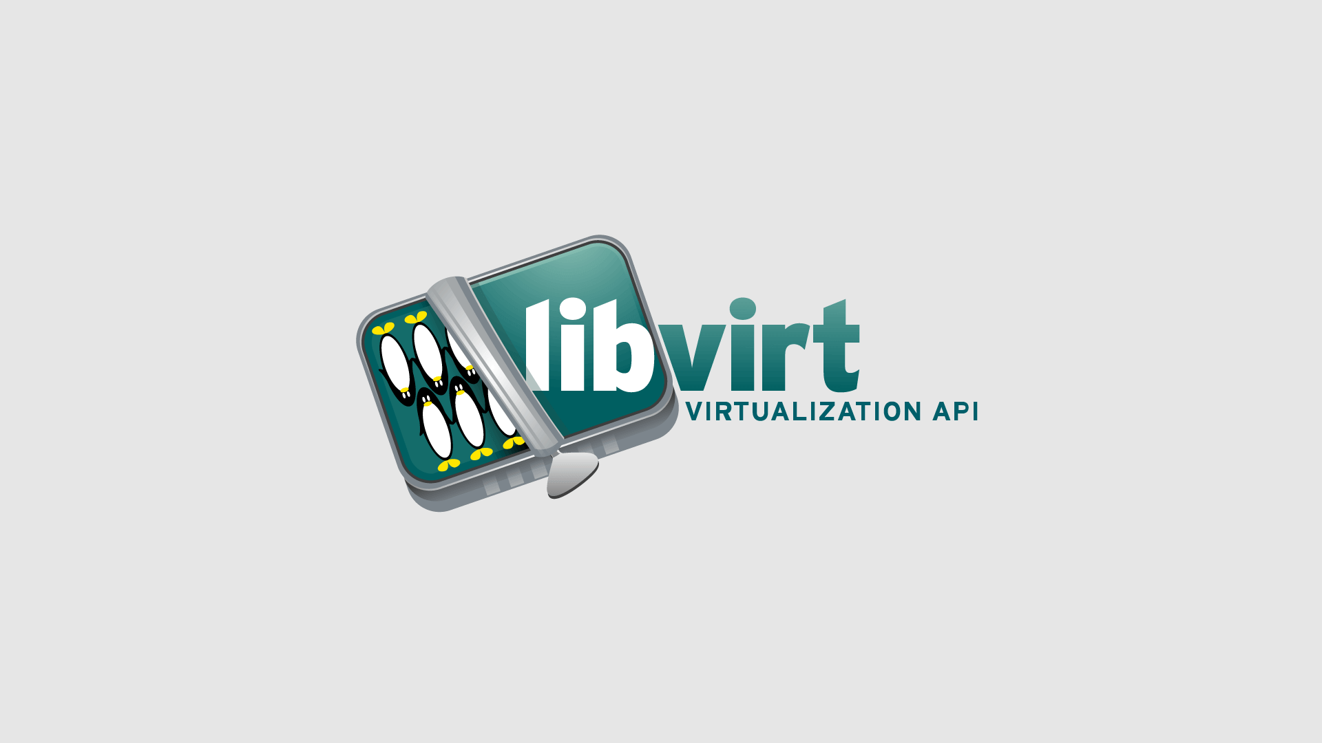 yüksek çözünürlüklü libvirt virtualization api logosu