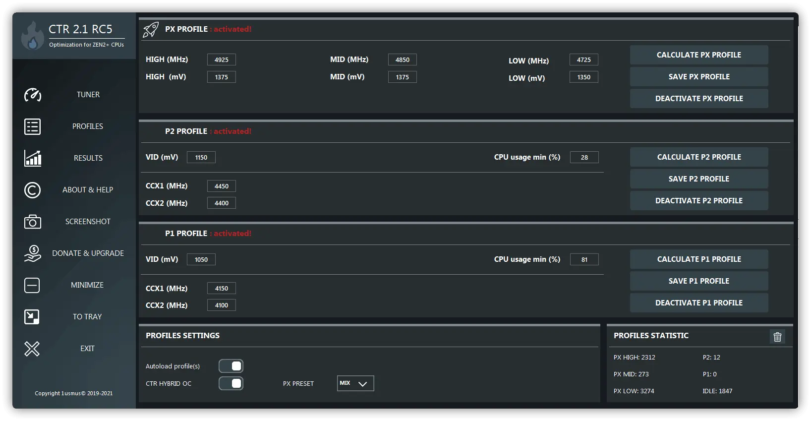 clocktuner ile amd ryzen 9 5950x i̇şlemci optimizasyonu 5 ctr test result, clocktuner diagnostic result