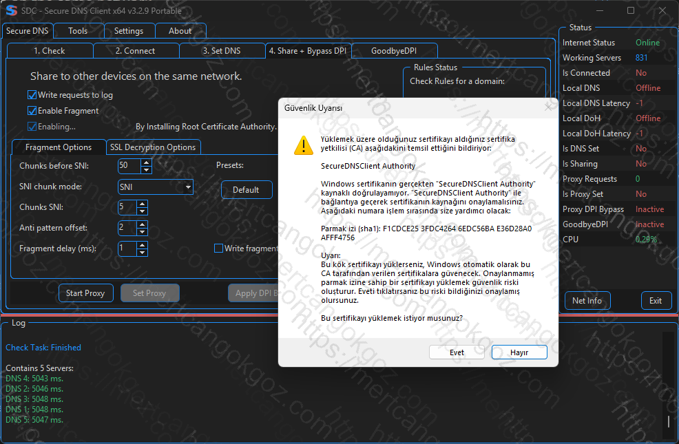 Yasaklı Sitelere Giriş: DNSveil Kullanım Rehberi 6 dnsveil bypass dpi sansur asma asamasi watermarked